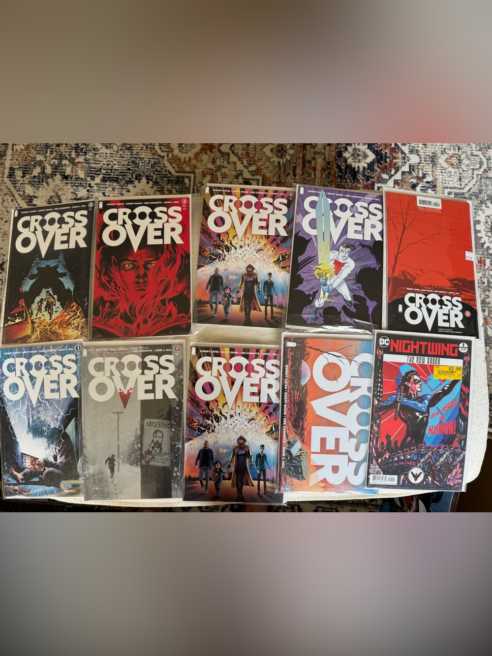 Crossover Comic Book Lot - Bold Red, Purple & Multicolor Covers